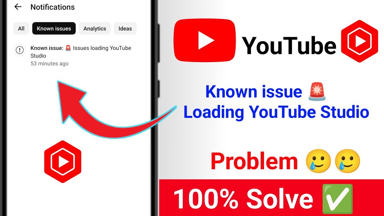 Known issue yt studio loading problem fix|| Yt studio loading problem today issue loading YouTube 