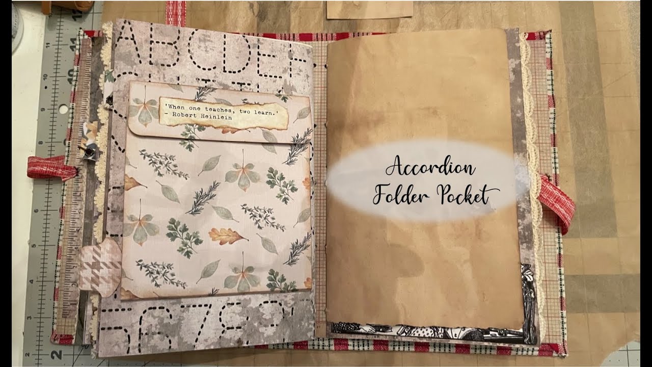 Accordion Fold Out Pocket for Junk Journals!