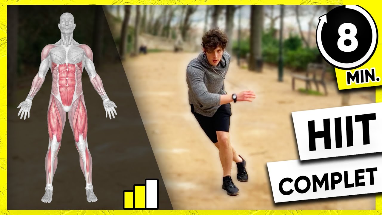 HIIT Workout 8 minutes (Sans Matériel) - Cardio Intense