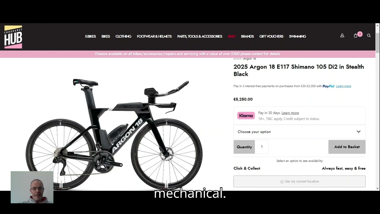 2025 Argon 18 E117 Shimano 105 Di2 in Stealth Black #argon18 #argon18e117