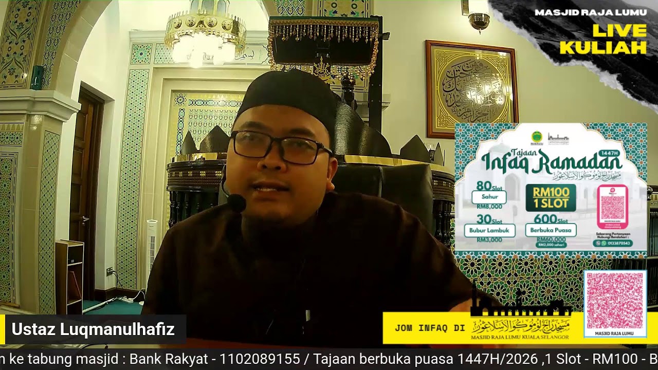 {{LIVE}} Kuliah Maghrib - Masjid Raja Lumu Kuala Selangor