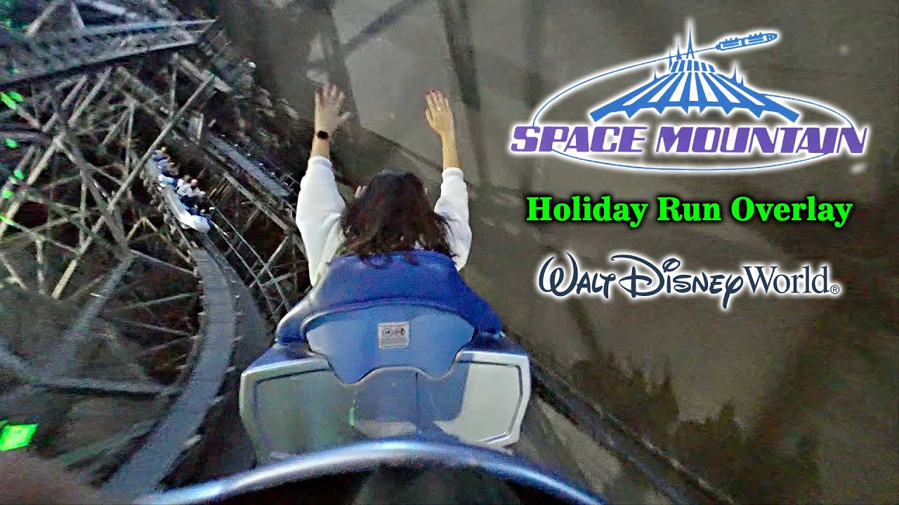 Space Mountain Holiday Run On Ride Low Light 4K POV Walt Disney World 2023 12 28