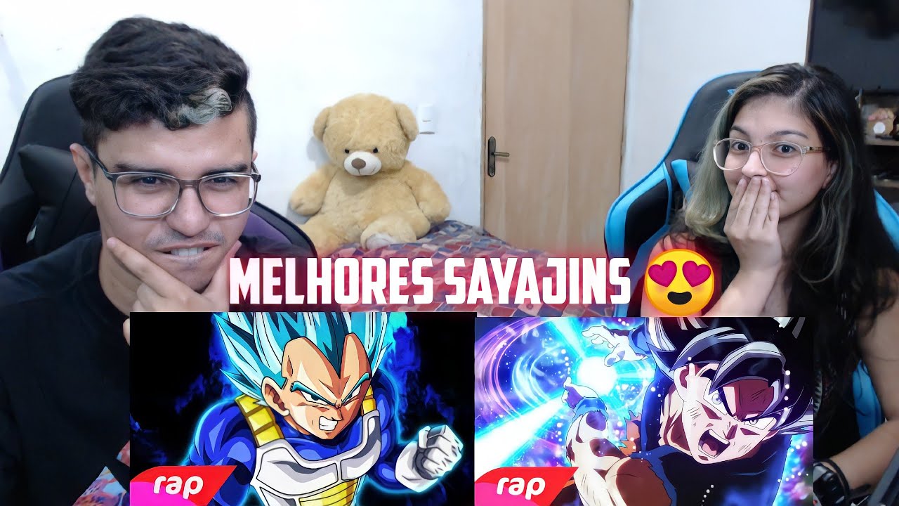 REACT 2 EM 1 Rap do Vegeta - PURA MALDADE &Rap do Goku (Dragon Ball Super) - DEUS SUPER SAIYAJIN