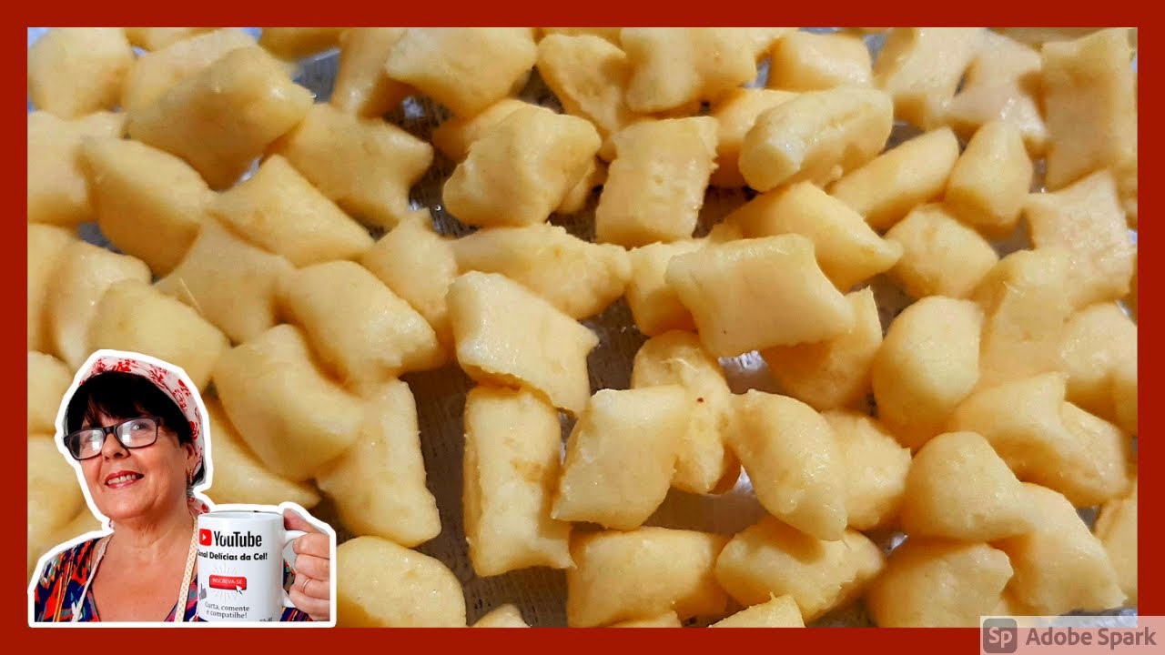 АЙПИМ ГНОЧЕ - КАССАВА - МАКАКСЕЙРА. 3 ингредиента Легкое тесто без яиц. # Deliciasdacel