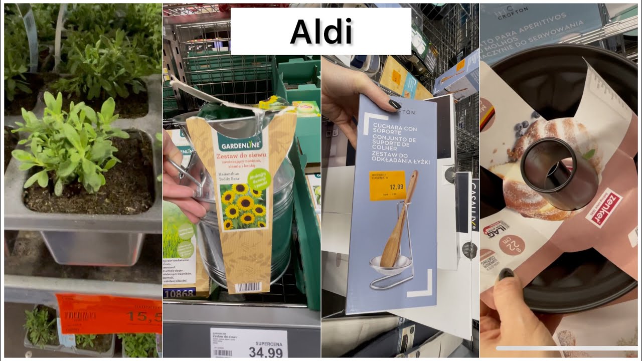 ALDI KAMIZELKI KATANY SWETRY DEKORACJE DLA DOMU WIOSNA KWIATY I DUŻO NOWOŚCI