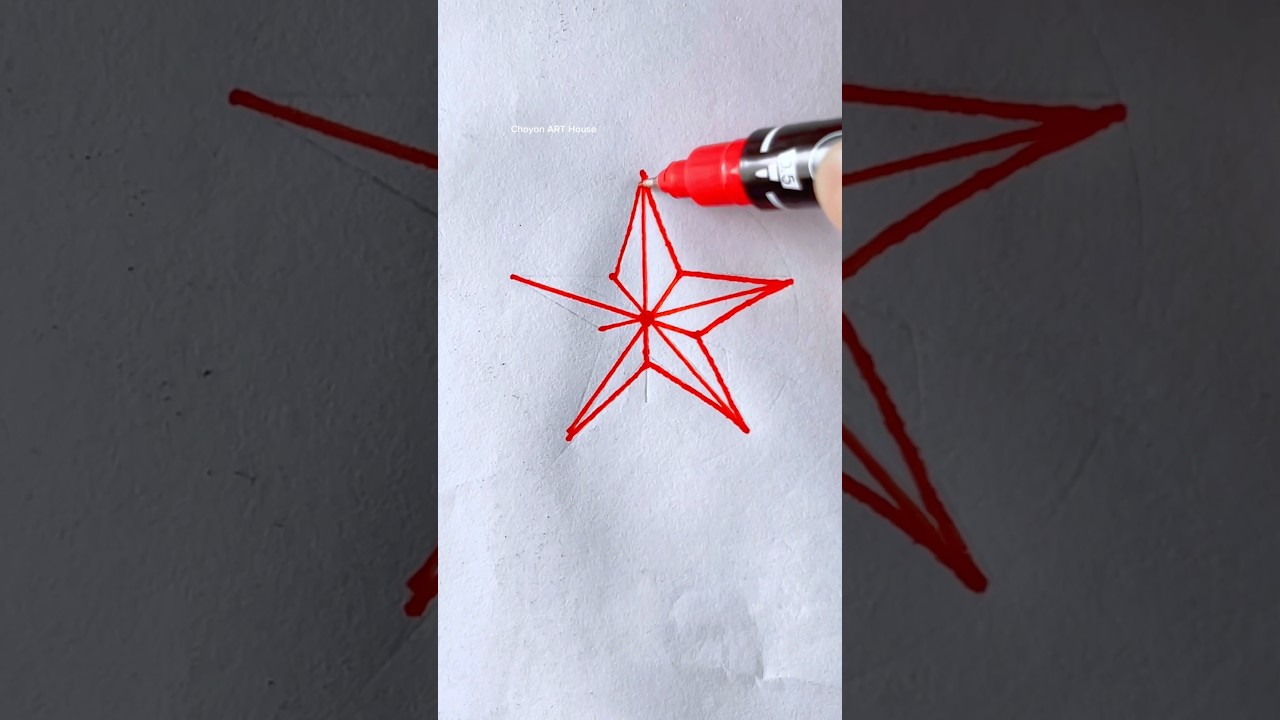 How to draw star ✨ 
