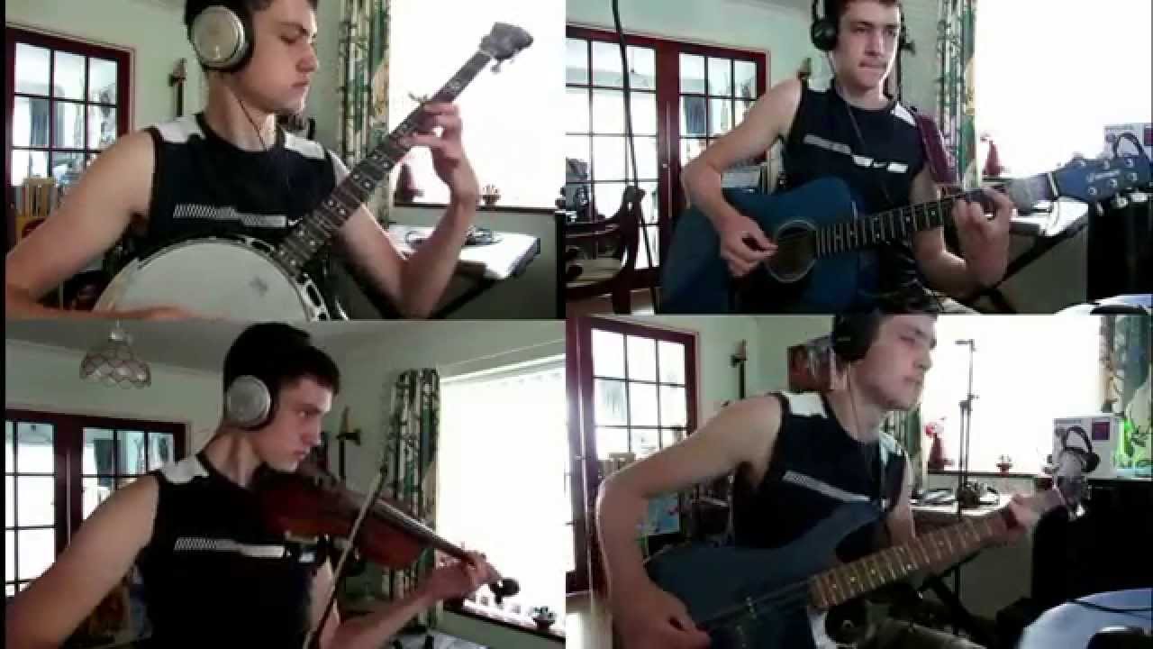 Fear of the Dark - IRON MAIDEN - (Banjo, Violin, Guitar and Bass Cover)