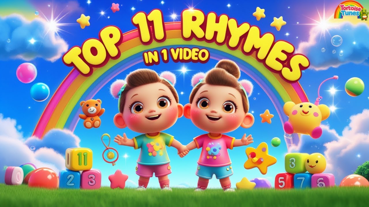 ✨NEW 2026 Top 11 Nursery Rhymes in one Video |✨Morning + 🔤ABC + 🔢123 + Twinkle +🧸|@TortoiseTunes​