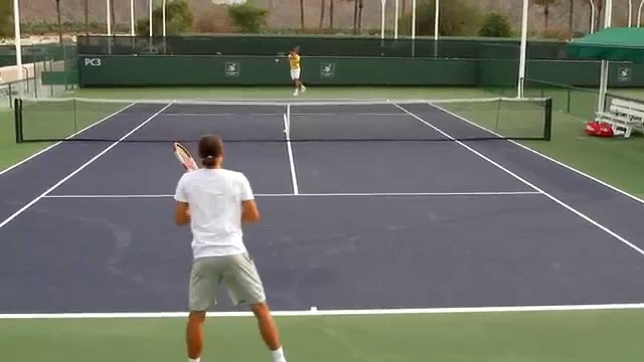 Alexandr Dolgopolov Practice 2014 BNP Paribas Open Indian Wells