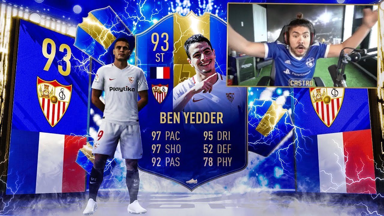 МНЕ ВЫПАЛ TOTS БЕН-ЙЕДДЕР 93!! 200 ПАКОВ LA LIGA! FIFA 19
