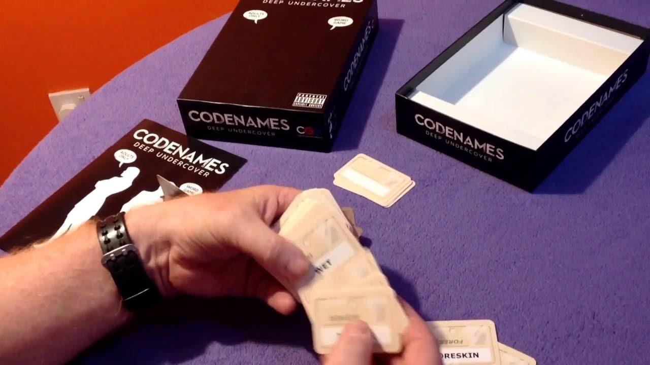 Codenames Deep Undercover - warning Adult content ~ what's in the box? with biffta