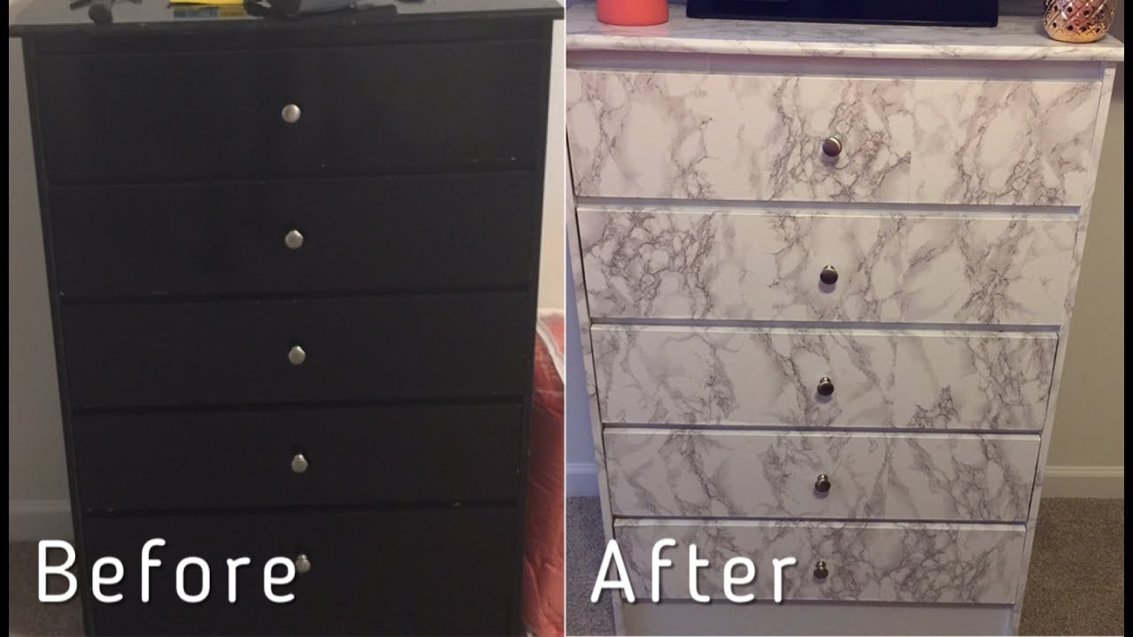Under $25 Marble Chest Transformation| DIY
