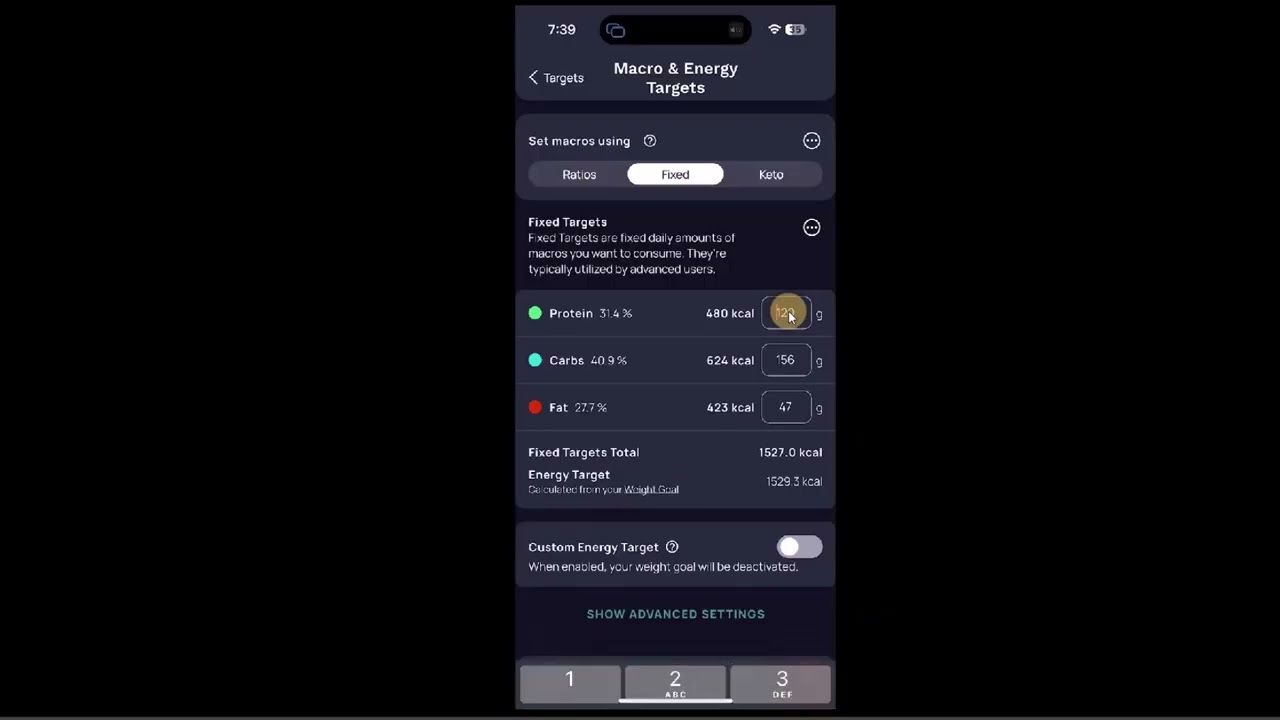 How to Set Up Fixed Macros and Calories in Cronometer