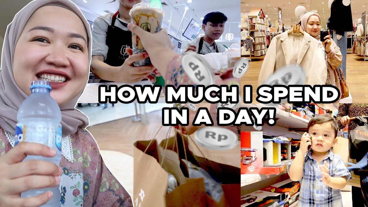 HOW MUCH I SPEND IN A DAY!! BELANJA BAJU BUAT LIBURAN | KAYLAN JAJAN LAGI...