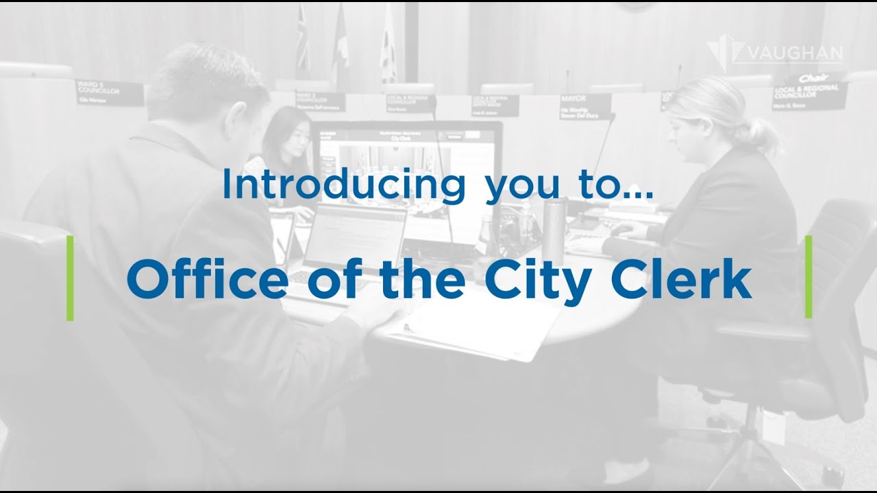 Introducing You To...Office of the City Clerk