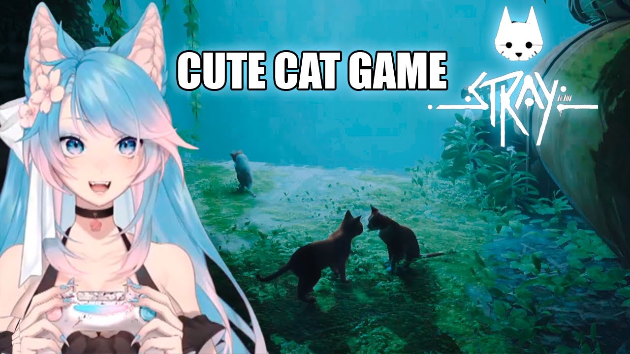 #silvervale #vtuber #reacts #stray  Silvervale's reaction to CUTE CAT GAME ||Stray||