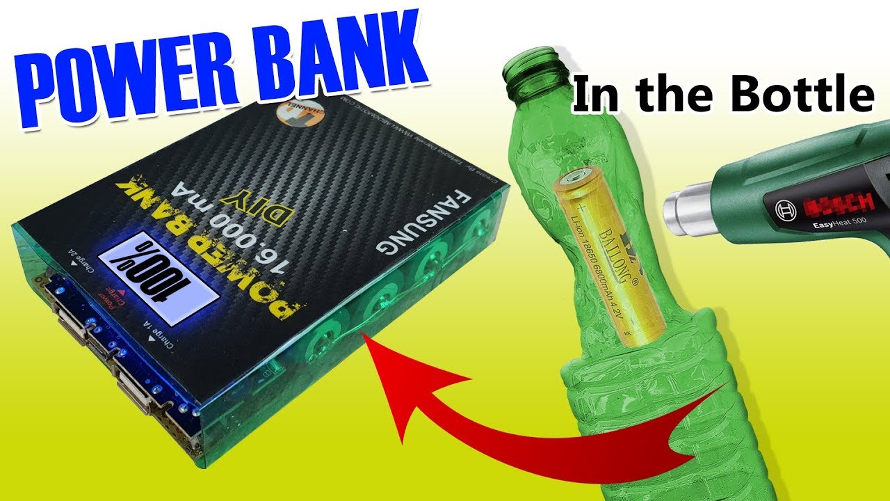 AMAZING Power Bank fai da te con una bottiglia? - Power Bank diy in the bottle
