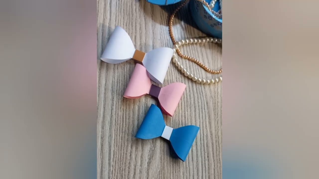 How to Make Beautiful Paper Bows 🎀 | Easy DIY Gift Decoration Idea #paperbow #viralvideo #diy 