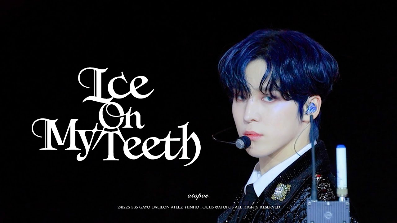 241225 ICE ON MY TEETH [SBS가요대전] ATEEZ 에이티즈 YUNHO 윤호 FANCAM  #에이티즈 #ATEEZ #윤호 #YUNHO #정윤호