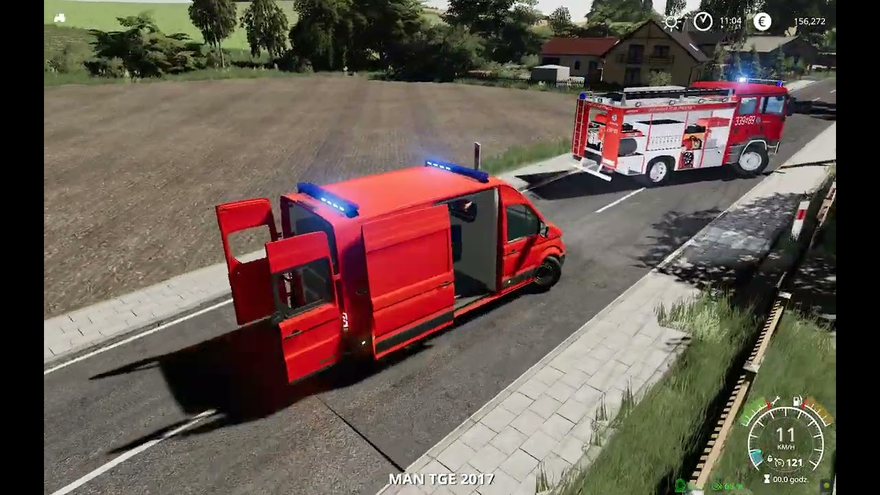 [FS19] Wywr&oacute;cona ciężar&oacute;wka i pomoc ZRM. Osp w akcji#105