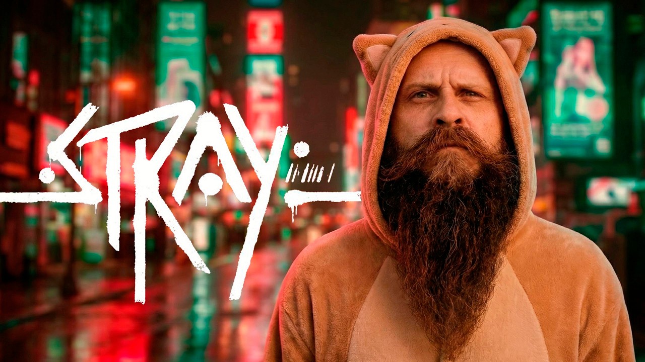 Картавый Кот через канализацию лезет к еде. Покормите котика! Stray мяу 2.