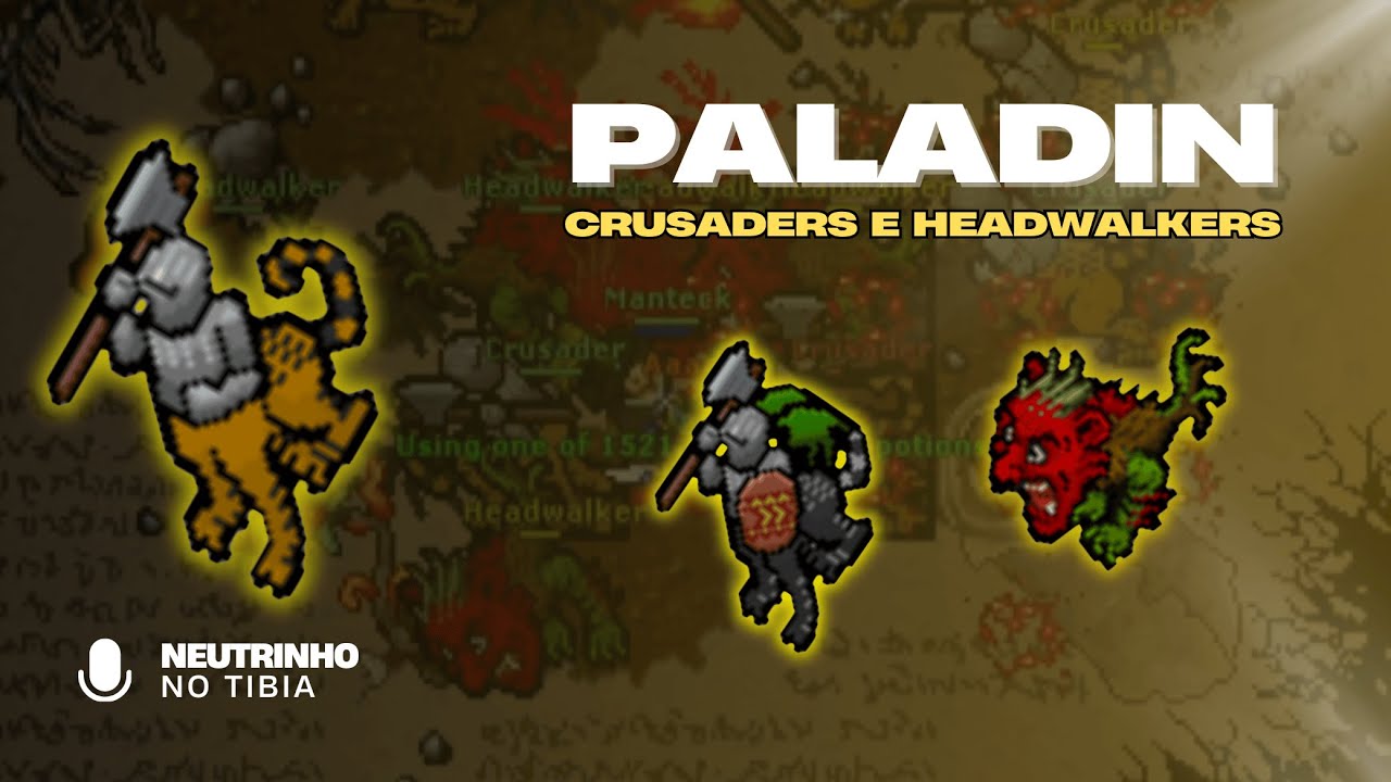 TIBIA - CRUSADERS E HEADWALKERS (BOOK WORLD) | PALADIN LEVEL 350+