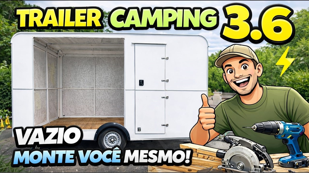 Quer Montar Seu Próprio #Trailer #Camping? Veja Esse 3.6 Direto da Fábrica KIKO TRUCKS COD194