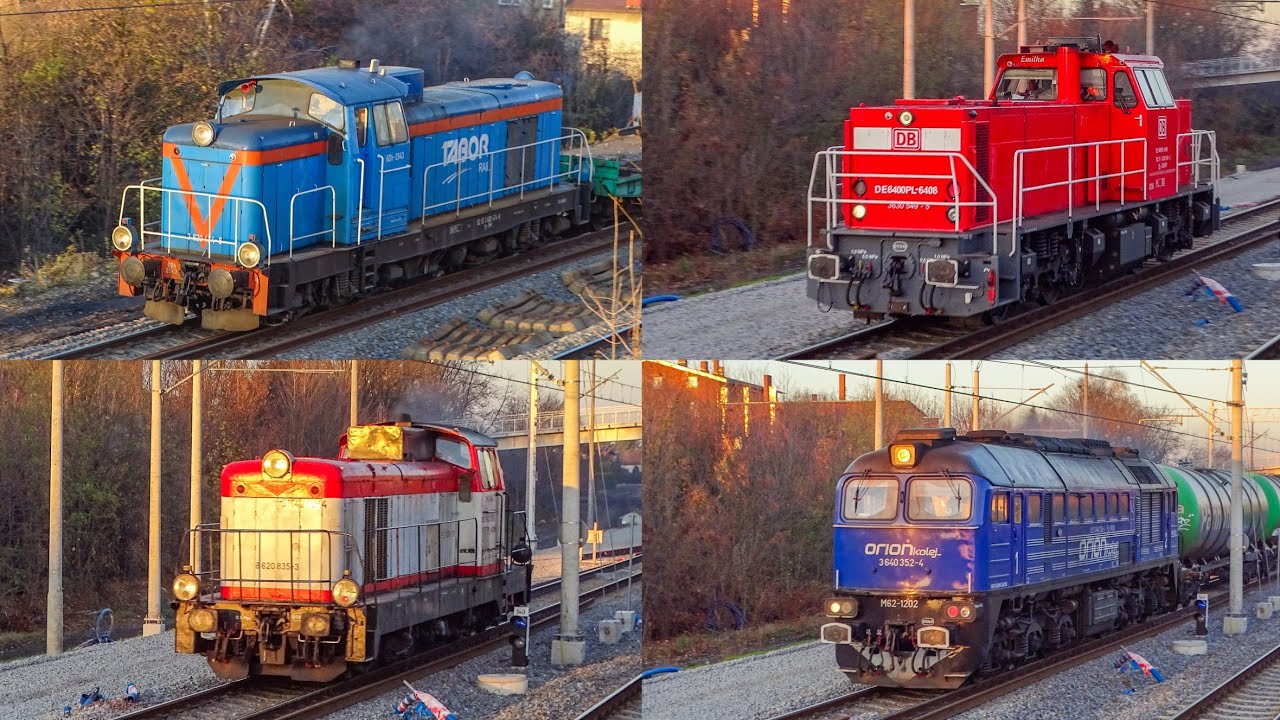 SM42-2543 Tabor Rail, M62-1202 ORION Kolej, SM42-044 TrainSpeed i inni w Radzionkowie