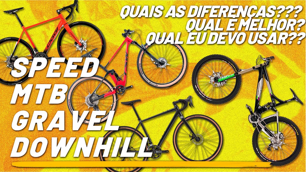 SPEED, MTB, GRAVEL OU DOWNHILL? ENTENDA A DIFEREN&Ccedil;A ENTRE ELAS E QUAL BIKE ESCOLHER!  | PEDALOKOS