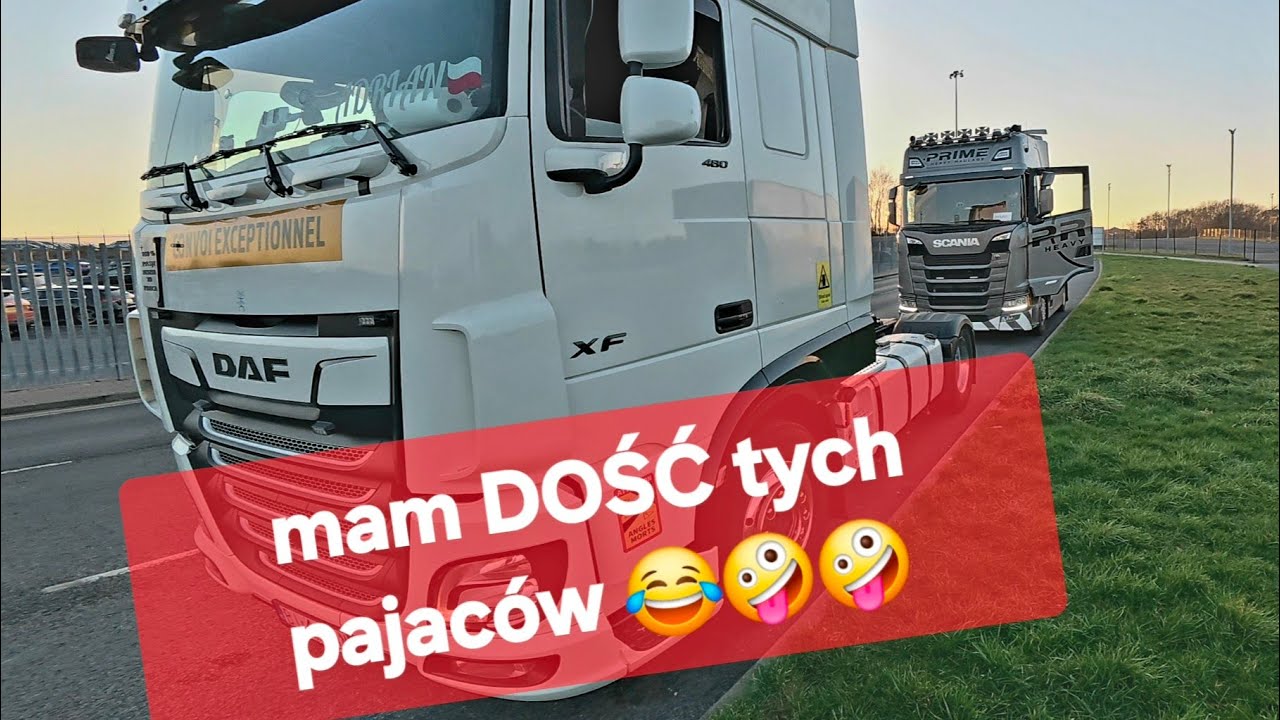 Scaniioo😂. Zabrali nam NACZEPY 🚨😡.Kierowca na Anglię 