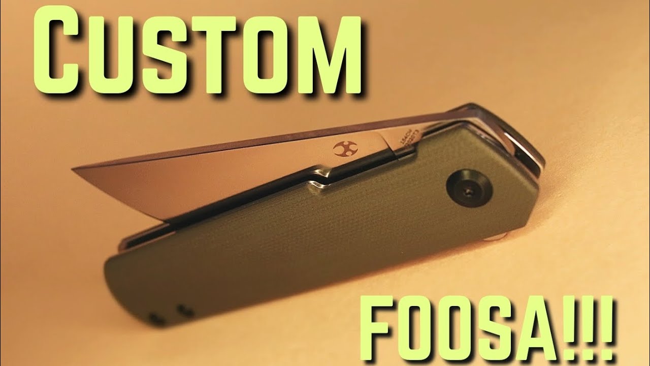 Creating A CUSTOM Kansept Knives Foosa!!! 