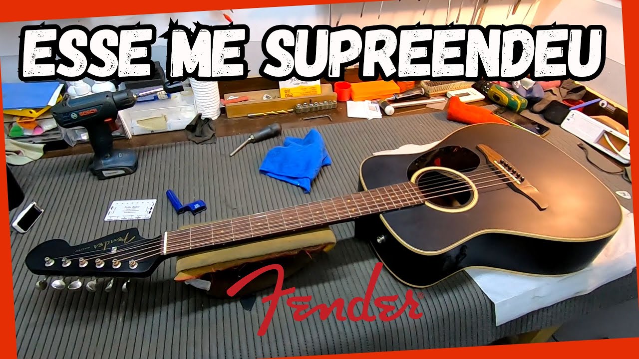 Análise completa Violão Fender Malibu Special + Regulagem deixou com tocabilidade incrível