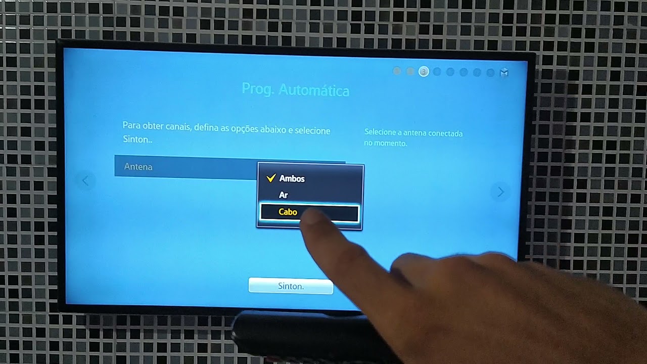 como restaurar tv Samsung padrão de fabrica