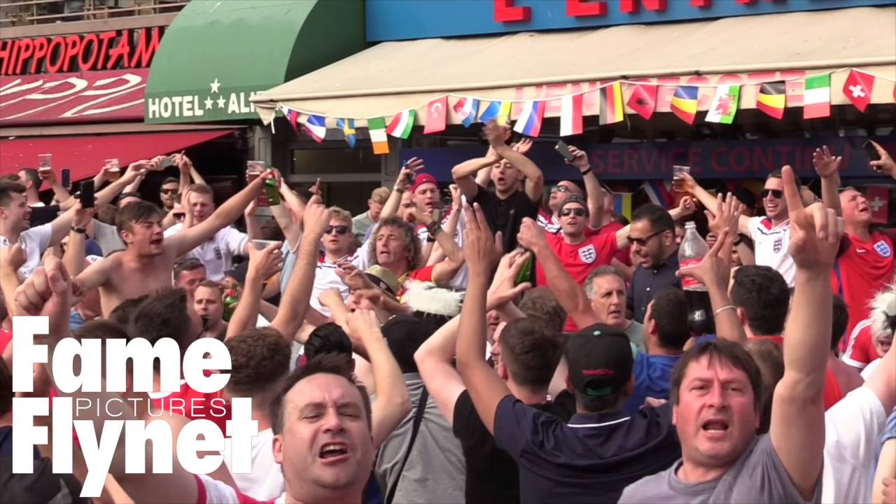 England Soccer Fans Fighting On The Streets Of Marseille