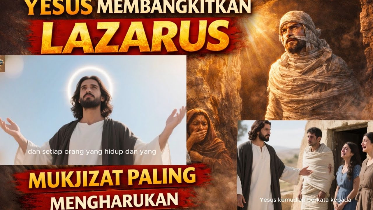 🎬 "YESUS MEMBANGKITKAN LAZARUS | MUKJIZAT PALING MENGHARUKAN" 