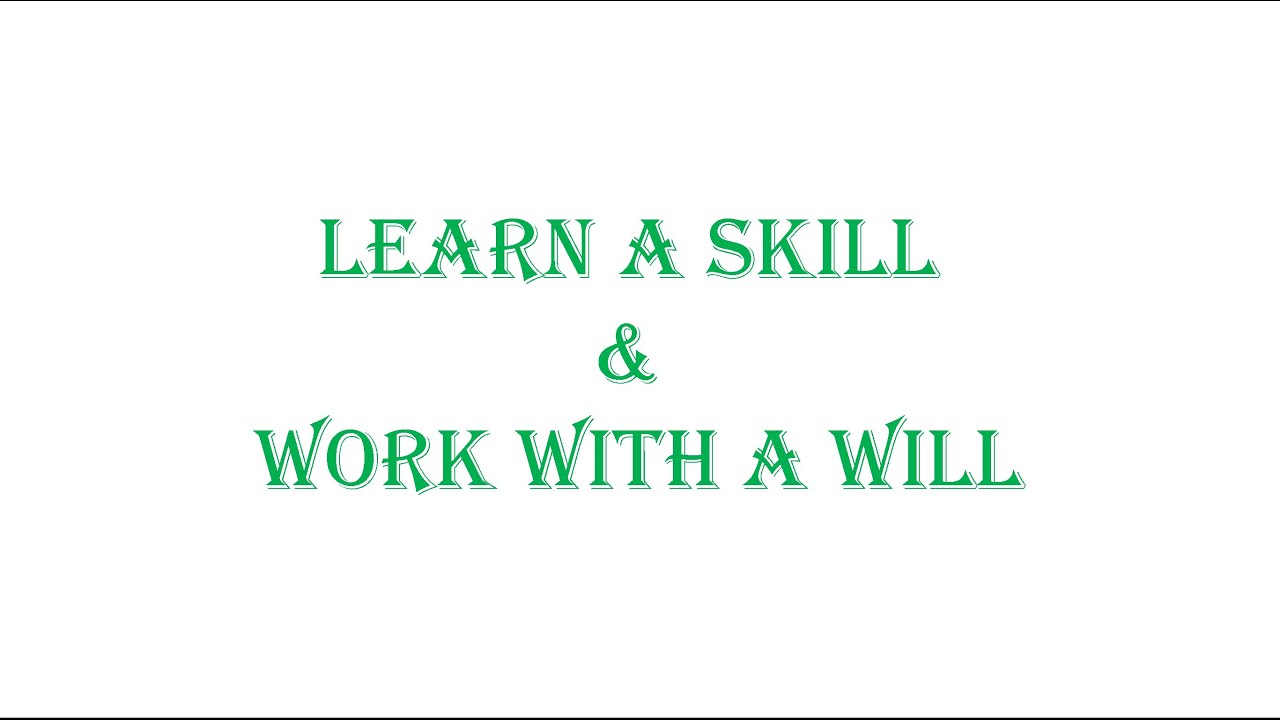 مفردات نص تعلم مهارة واعمل بإرادة Learn a Skill and Work with a Will الوحدة الخامسة - تاسع ايمار