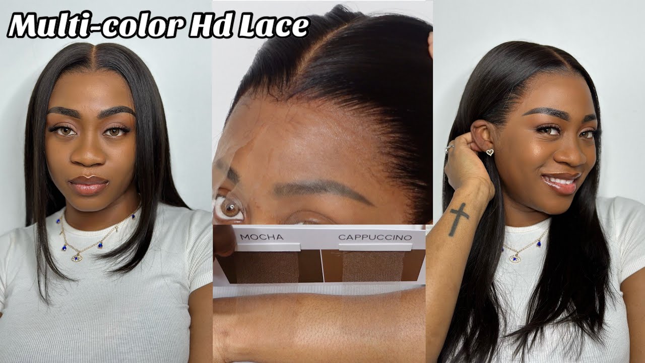 Perruque en dentelle HD super réaliste pour débutants😍 Dentelle multicolore a ton teint ft Hairvivi