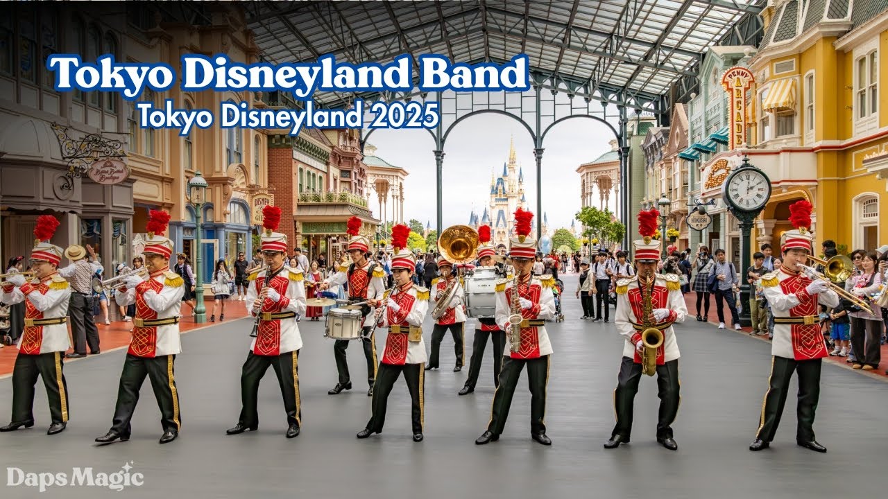 Tokyo Disneyland Band | World Bazaar | Tokyo Disneyland 2025 4K