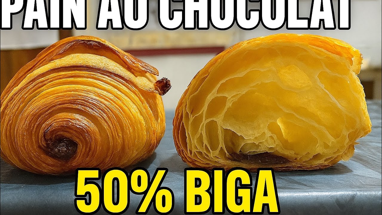 Il segreto dei Pain au Chocolat PERFETTI: 50% BIGA 🔥😵‍💫🥐 