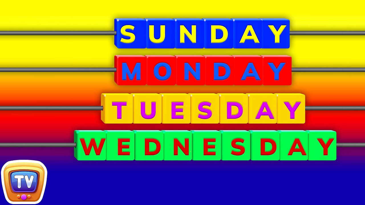 Days of the Week Song - 7 Days of the Week – Nursery Rhymes & Children's Songs by ChuChu TV