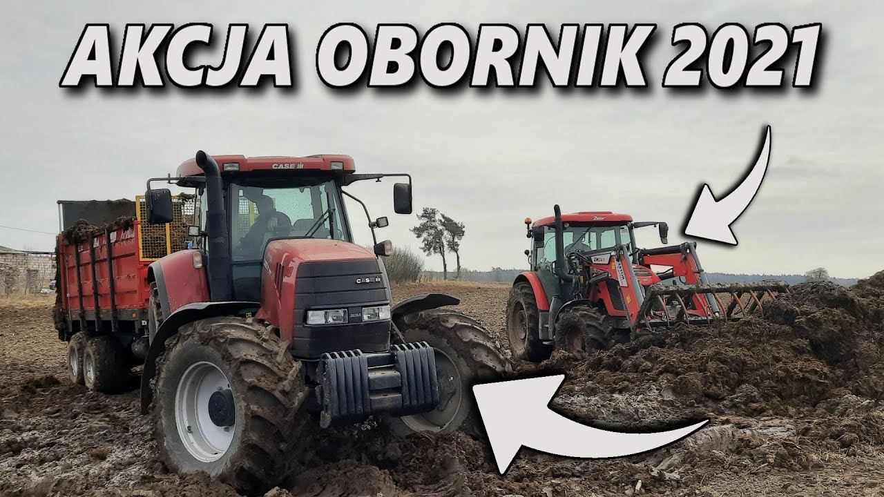Rozrzucanie obornika 2021!!! Case i Zetor w akcji!!!WTOPA!!!