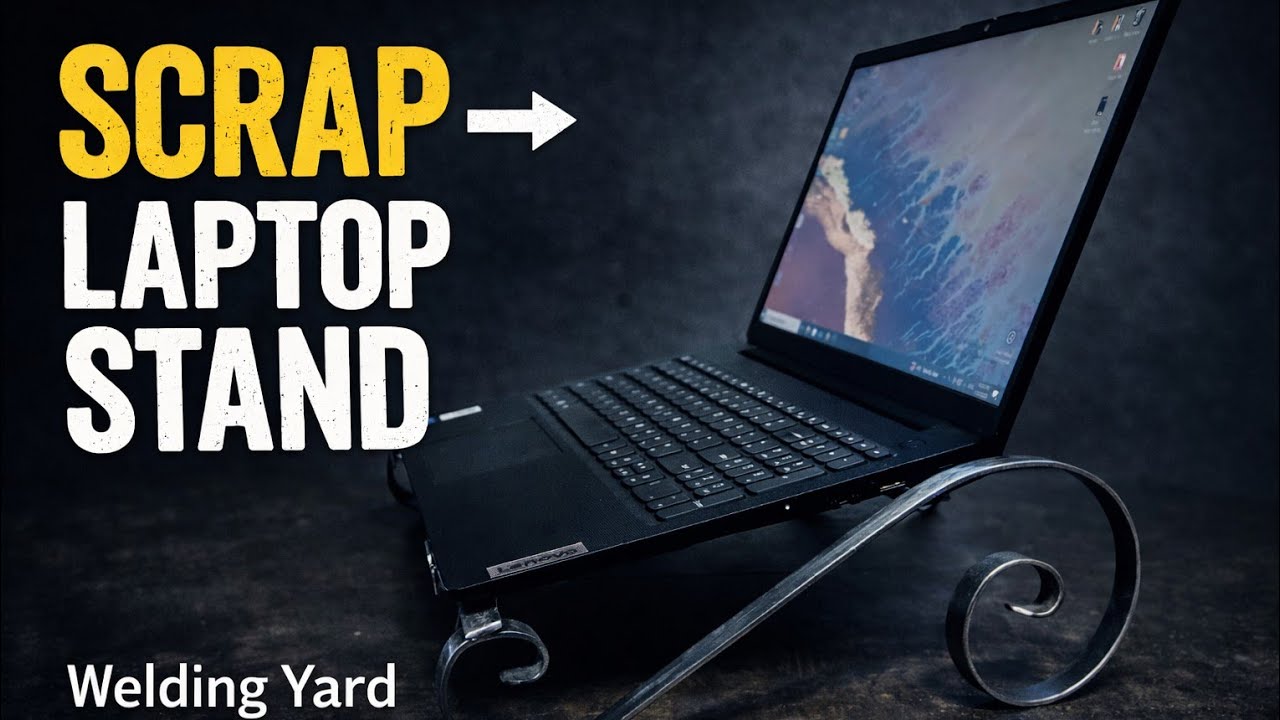 From Raw steel to Minimal Laptop Stand -S-Curve Metal Build
