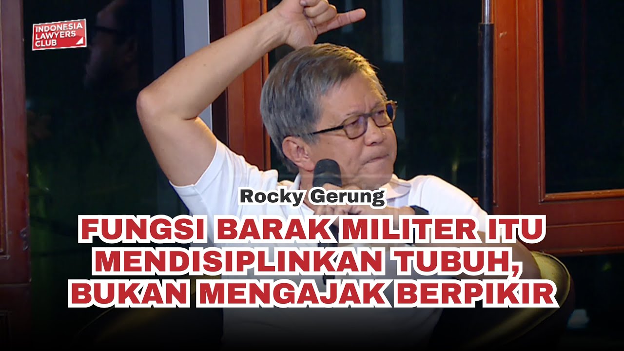Fungsi Barak Militer itu Mendisiplinkan Tubuh, Bukan Mengajak Berpikir