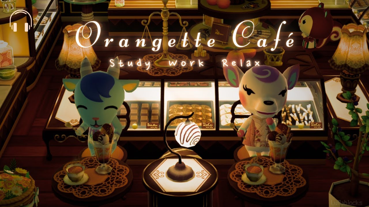 Saxophone Jazz BGM 🎧 Orangette Café ☕️Rain + Chatter ambience▪️ Animal Crossing