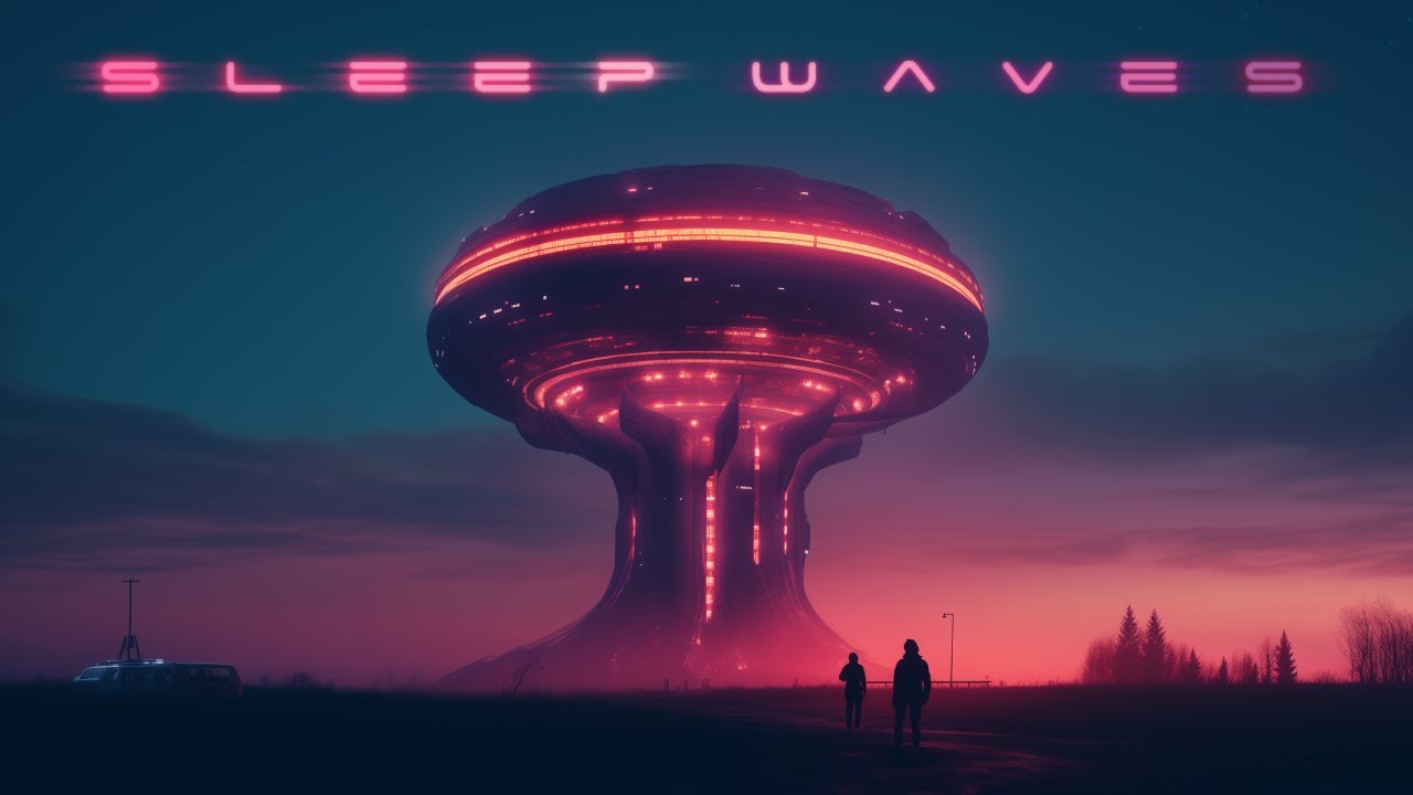 SLEEP WAVES - Ethereal Synthwave Ambience - Calming Sci Fi Ambient Music for Deep Sleep (1 HOUR)