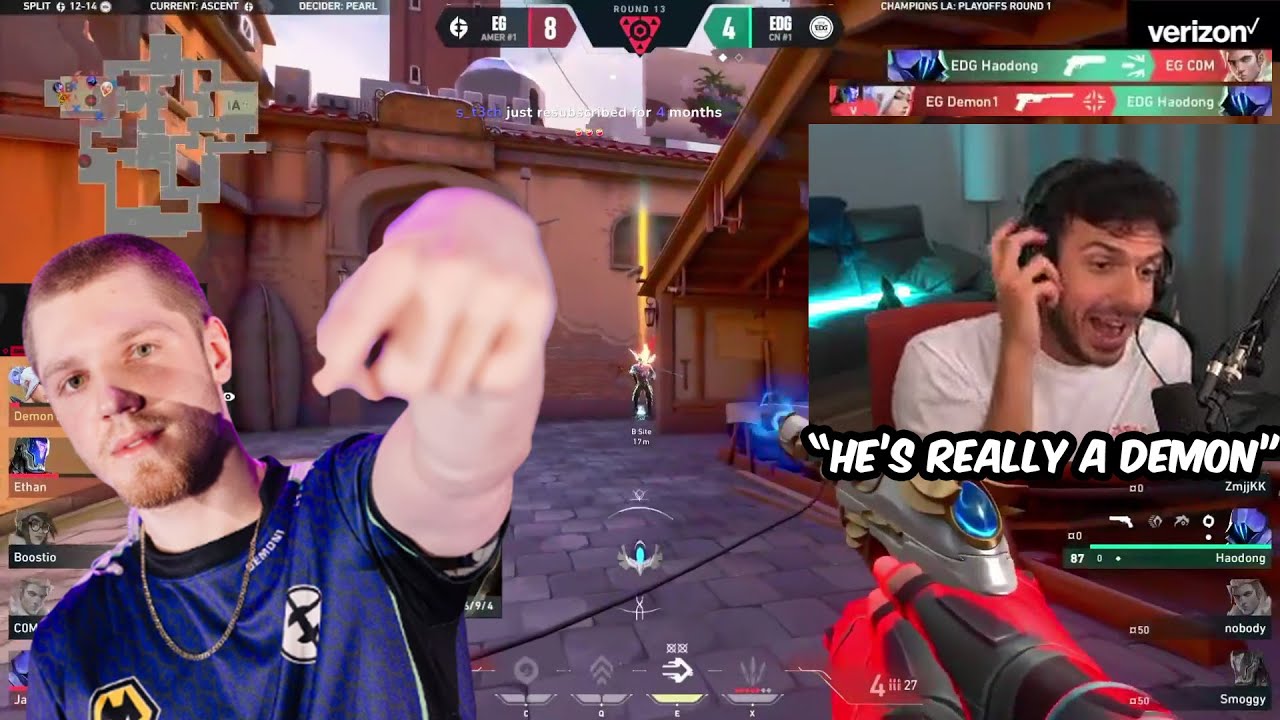 SEN Tarik SHOCKED AFTER EG Demon1 INSANE Entry ACE In VCT Champions