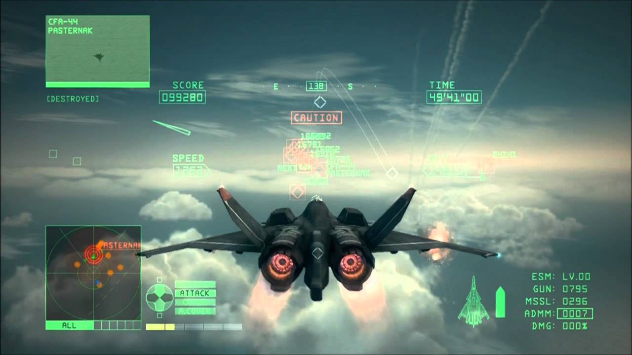 Ace Combat 6 - Ace of Aces Mission 9 Boss Battle (Pasternak)