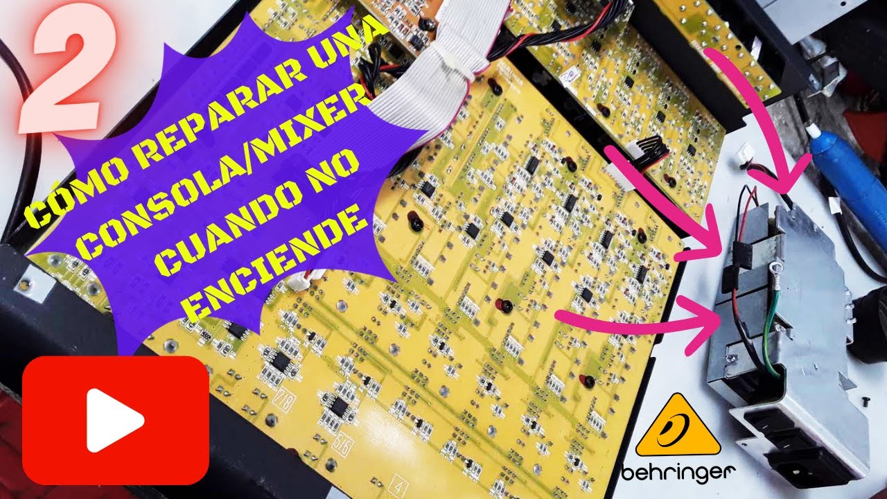 cómo  reparar   fuente  conmutada  de  consola   behringer  X1204USB,  Parte 2