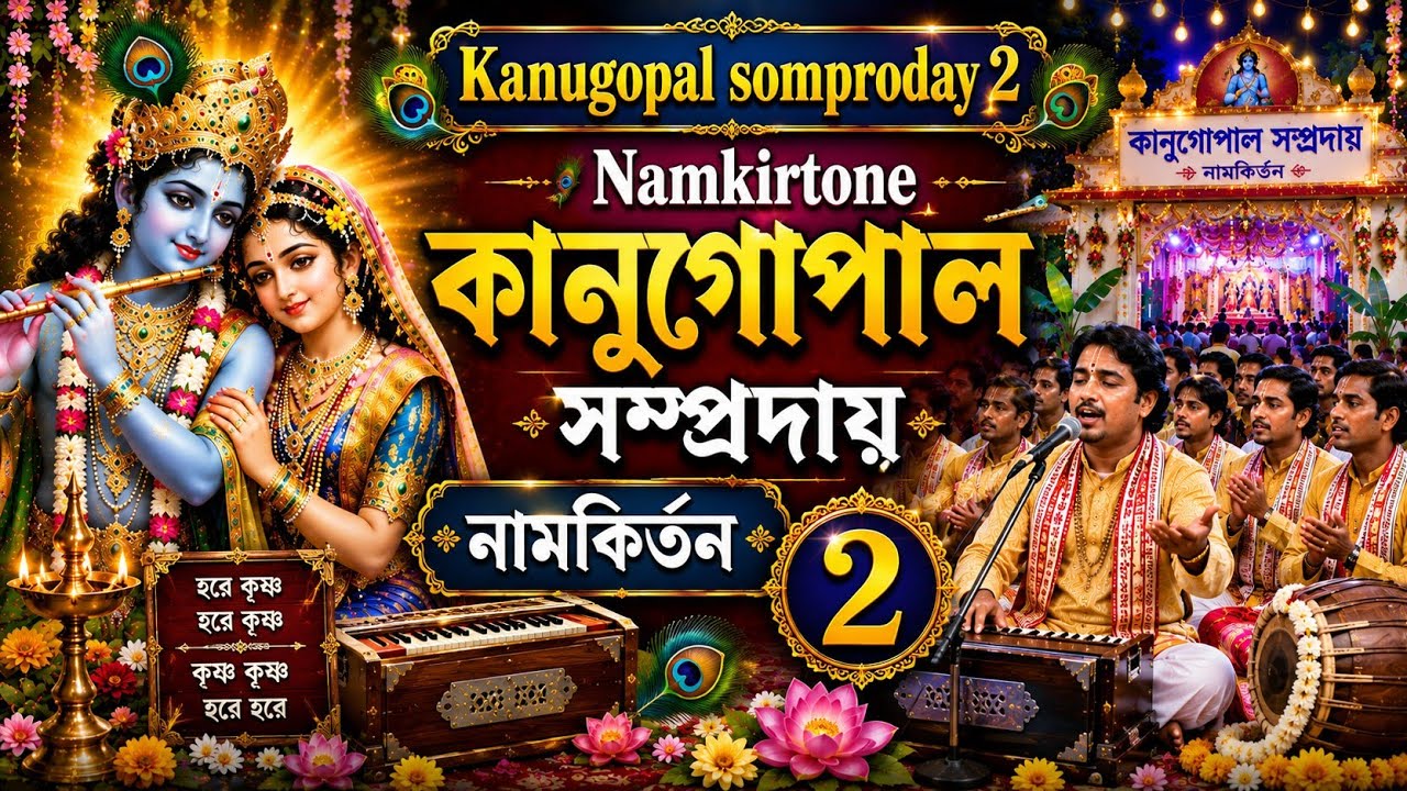 Kanugopal somproday। Namkirtone।Dumuritala Asrom। নাম কির্তন  ১