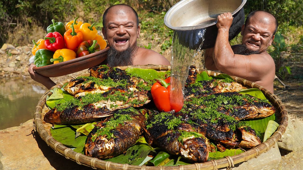 Amazing cooking fish recipe in my countryside - Dwarf Food